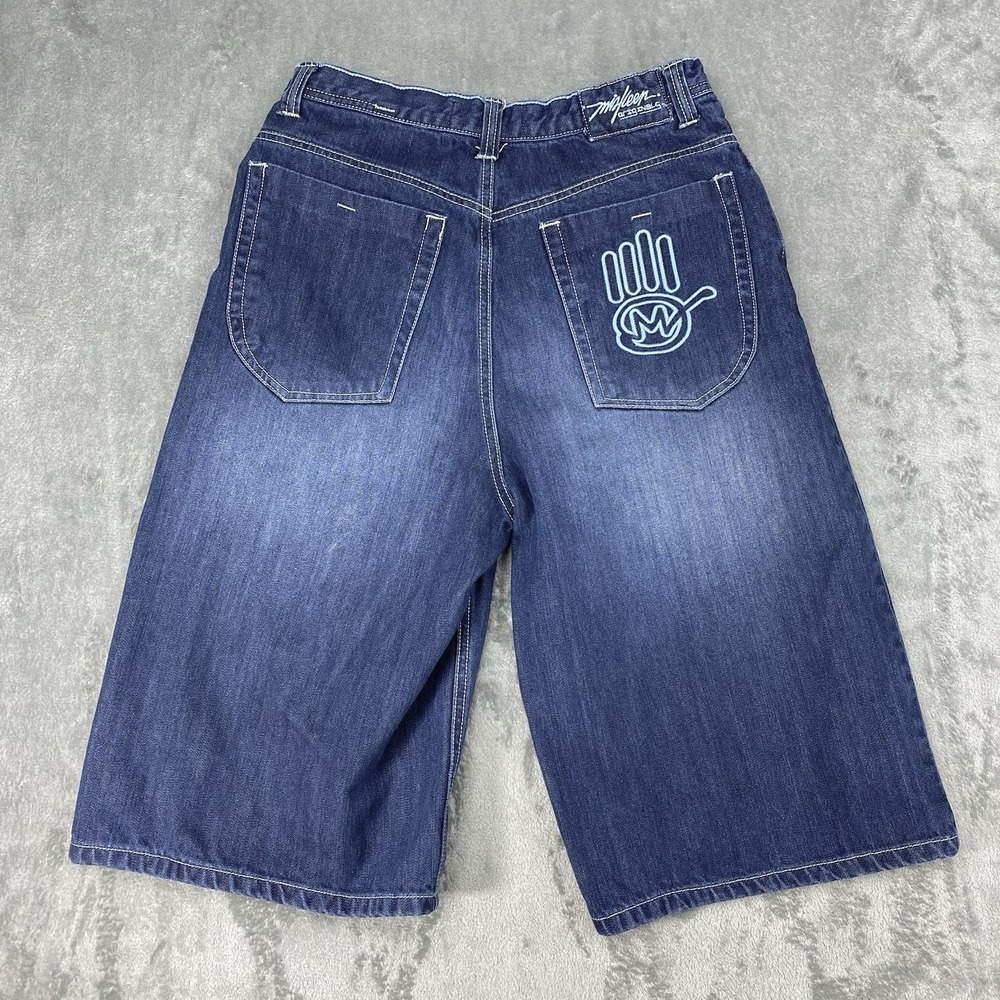 Vintage Miskeen Originals Shorts Womens Size 20 Blue Denim Jean Jorts Skater Y2K